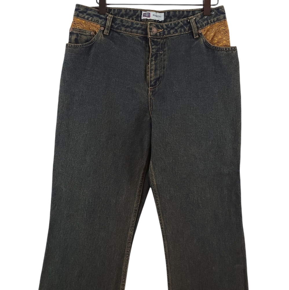 Vintage Fairy Grunge Y2K Boho Mall Goth Bootcut Gothic Jeans Size 10